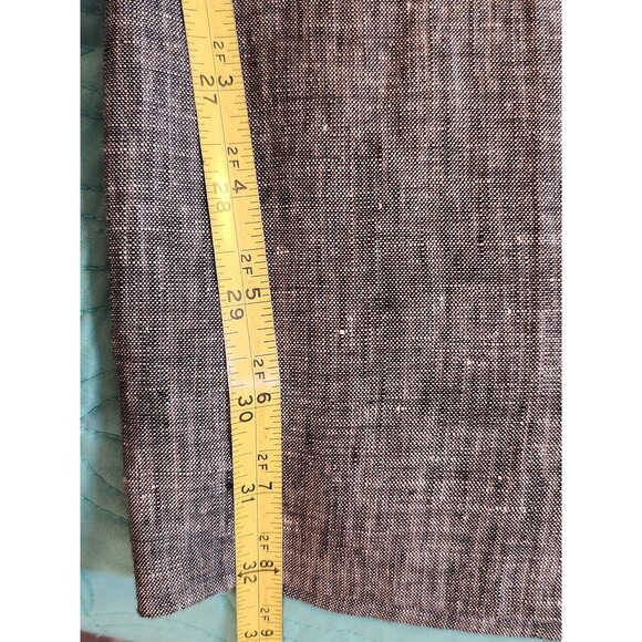 Calvin Klein Women's Size 10 Modern Fit Heather Gray 100%‎ Linen Women's Pants. - Picture 9 of 9